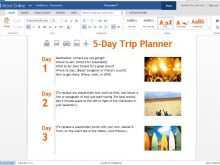 98 Create 5 Day Travel Itinerary Template for Ms Word for 5 Day Travel Itinerary Template