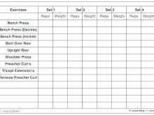 Exercise Class Schedule Template