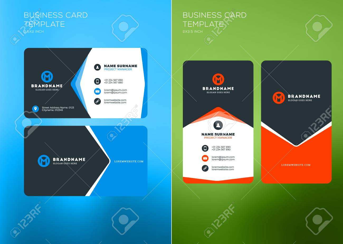 98 Creating Business Card Template Horizontal in Word with Business Card Template Horizontal