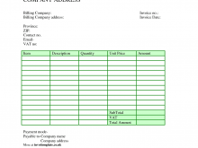 Contractor Invoice Template Australia