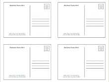 Postcard Template Microsoft Office