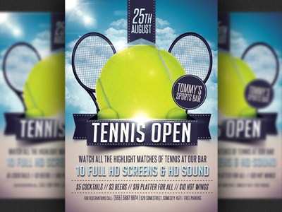 98 Creative Tennis Flyer Template Free Templates with Tennis Flyer Template Free