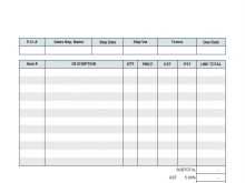 Garage Invoice Example