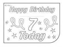 98 Customize Our Free 7 Year Old Birthday Card Template For Free by 7 Year Old Birthday Card Template