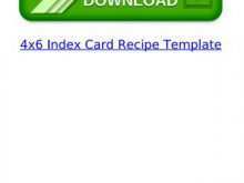 98 Format 4X6 Index Card Recipe Template Layouts for 4X6 Index Card Recipe Template