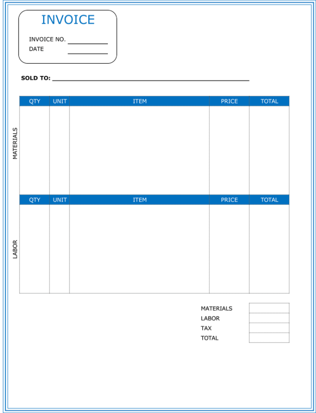 98 Format Blank Consulting Invoice Template For Free for Blank Consulting Invoice Template