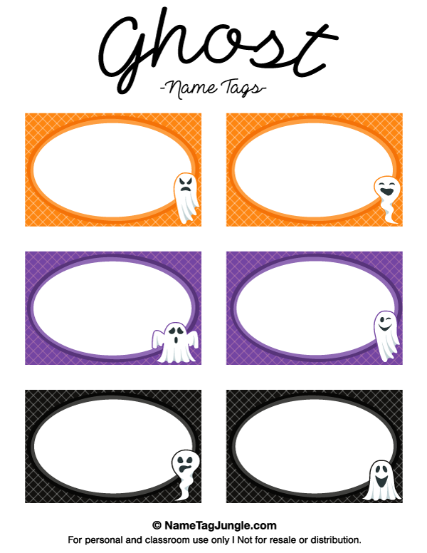 98 Format Halloween Name Card Template for Ms Word with Halloween Name Card Template