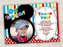 98 Format Mickey Thank You Card Template in Photoshop by Mickey Thank You Card Template