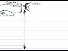 98 Free Blank Recipe Card Template For Word Maker for Blank Recipe Card Template For Word