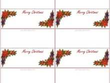 98 Free Place Card Template For Christmas Photo for Place Card Template For Christmas