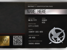 98 Free Printable Hunger Games Id Card Template Download by Hunger Games Id Card Template