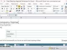 Meeting Agenda Template With Minutes