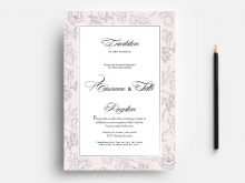 98 Free Printable Wedding Invitation Flyer Template PSD File with Wedding Invitation Flyer Template