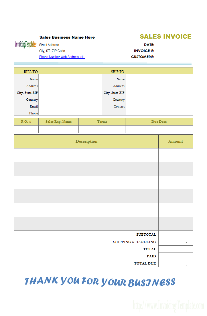 98 Free Tax Invoice Format Blank Layouts by Tax Invoice Format Blank