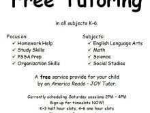 98 Free Tutoring Flyer Template For Free by Tutoring Flyer Template