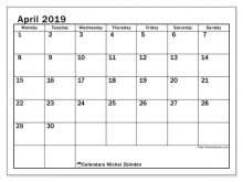 98 How To Create Daily Calendar Template April 2019 in Word by Daily Calendar Template April 2019