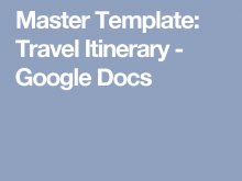 98 How To Create Travel Itinerary Template Google Sheets in Word for Travel Itinerary Template Google Sheets