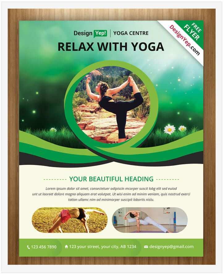 98 Online Yoga Flyer Template Free In Word With Yoga Flyer Template Free Cards Design Templates