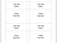 98 Printable Word Table Place Card Templates Now with Word Table Place Card Templates