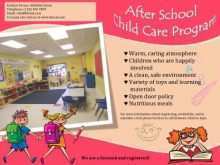 98 Report After School Care Flyer Templates Photo for After School Care Flyer Templates