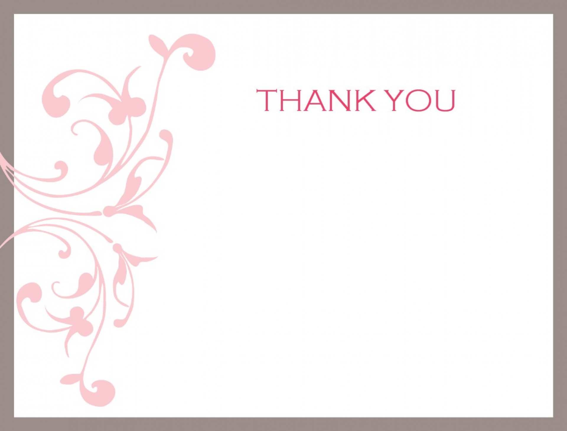 98 Report Birthday Thank You Card Template Word With Stunning Design