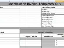 98 Report Construction Invoice Template Xls in Photoshop with Construction Invoice Template Xls