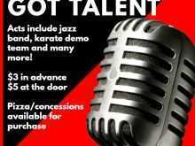 School Talent Show Flyer Template