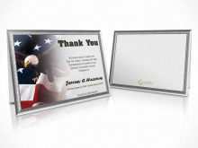 Thank You Card Template For Veterans