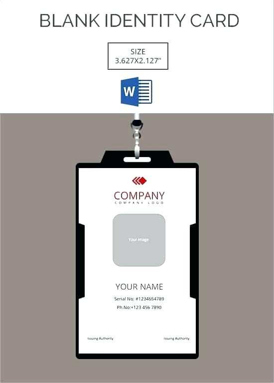 99 Adding Company Id Card Template Word Free Download in Word with Company Id Card Template Word Free Download