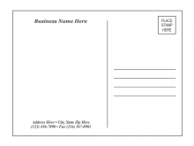 99 Adding Create A Postcard Template Formating with Create A Postcard Template