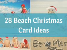 99 Best Beach Christmas Card Template for Ms Word for Beach Christmas Card Template