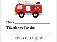 99 Best Fire Truck Thank You Card Template for Ms Word for Fire Truck Thank You Card Template