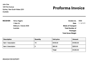 99 Best Proforma Invoice Template Usa in Word with Proforma Invoice Template Usa