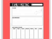 99 Blank Agenda Family Meeting Template Templates with Agenda Family Meeting Template