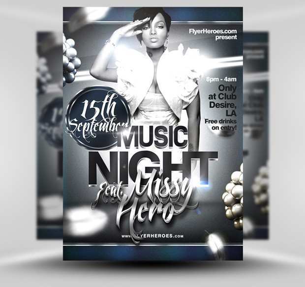 99 Blank Club Flyer Design Templates Free With Stunning Design with Club Flyer Design Templates Free