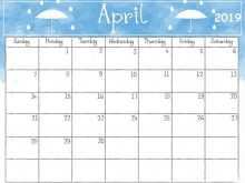 99 Blank Daily Calendar Template April 2019 in Photoshop with Daily Calendar Template April 2019