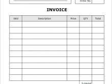 99 Blank Garage Invoice Template Word For Free by Garage Invoice Template Word