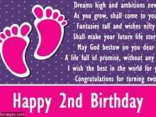 99 Create 2Nd Birthday Card Template Layouts by 2Nd Birthday Card Template