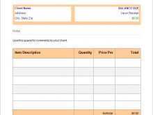 99 Create Blank Invoice Format In Excel Download by Blank Invoice Format In Excel