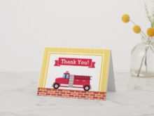 99 Create Fire Truck Thank You Card Template Download for Fire Truck Thank You Card Template