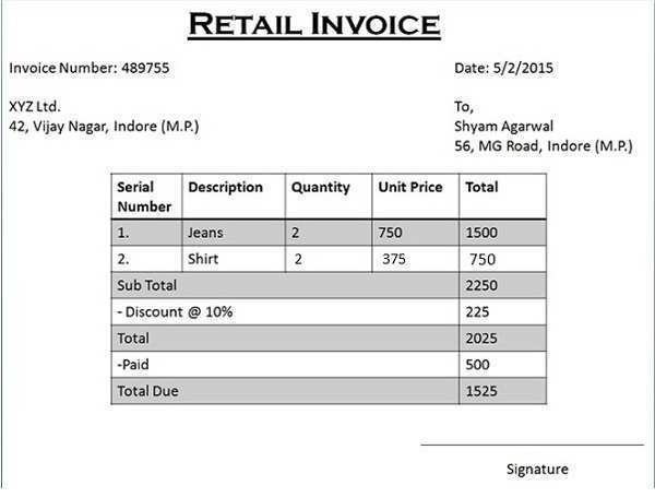 99 Create Tax Invoice Document Definition in Word for Tax Invoice Document Definition