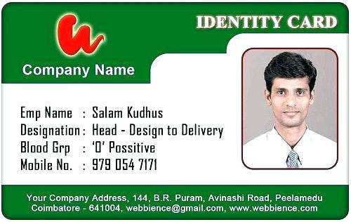 99 Creating Employee Id Card Template Free Download Word Formating for Employee Id Card Template Free Download Word