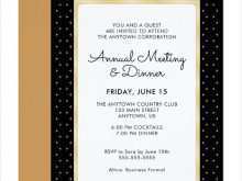 99 Creating Invitation Card Template For Annual Dinner Templates with Invitation Card Template For Annual Dinner