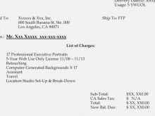 Musician Invoice Template Uk