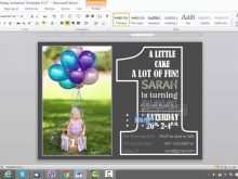 99 Customize Our Free 1St Birthday Card Template Word in Word by 1St Birthday Card Template Word