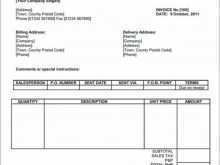 Generic Invoice Template Pdf