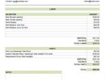 99 Customize Parts And Labor Invoice Template for Ms Word by Parts And Labor Invoice Template