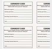 99 Free Comment Card Templates Word for Ms Word for Comment Card Templates Word