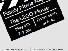 Family Movie Night Flyer Template