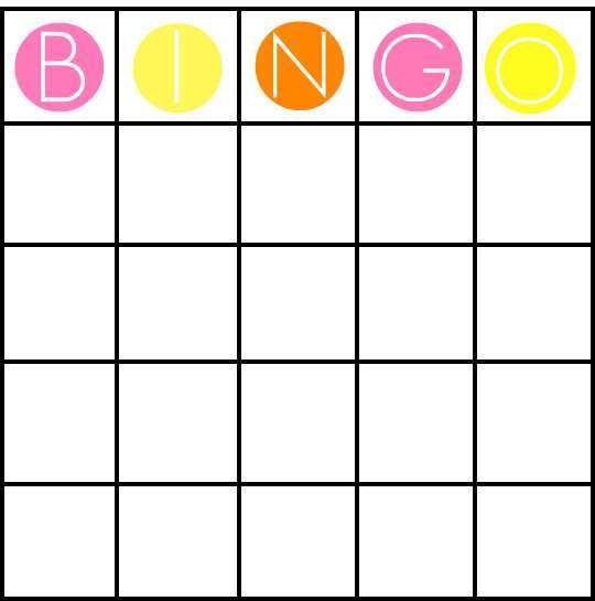 99 Free Printable Bingo Card Template 5X5 in Word for Bingo Card ...